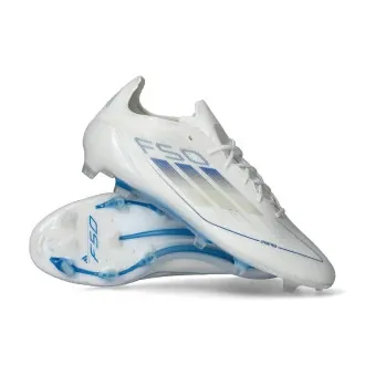 Football Boots F50 Elite FG White-Pearl Met-White