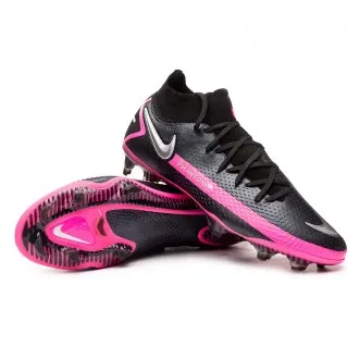 Football Boots Phantom GT Elite DF FG Black-Metallic Silver-Pink Blast