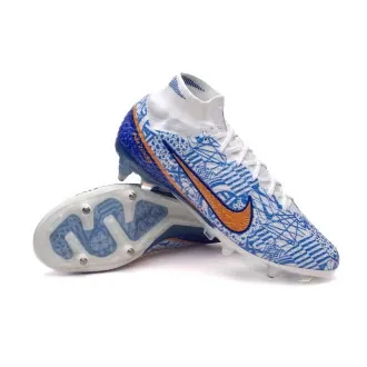 Football Boots Air Zoom Mercurial Superfly 9 Elite CR7 SG White-Metallic Cooper-Concord