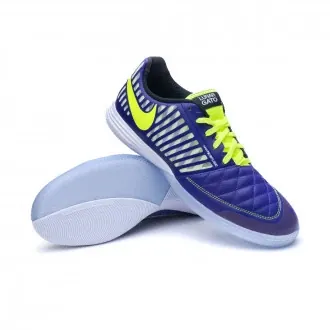 Futsal Shoes Lunar Gato II Electro Purple-Volt-Black-White