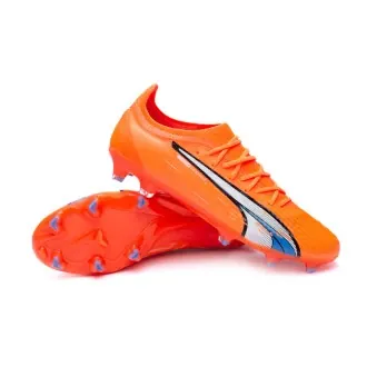 Football Boots Ultra Ultimate FG/AG Ultra Orange-White-Blue Glimmer