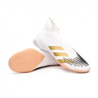 Zapatilla Predator Mutator 20+ IN White-Metallic gold-Black