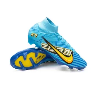 Bota Zoom Mercurial Superfly 9 Elite Kylian Mbappé FG Baltic Blue-White