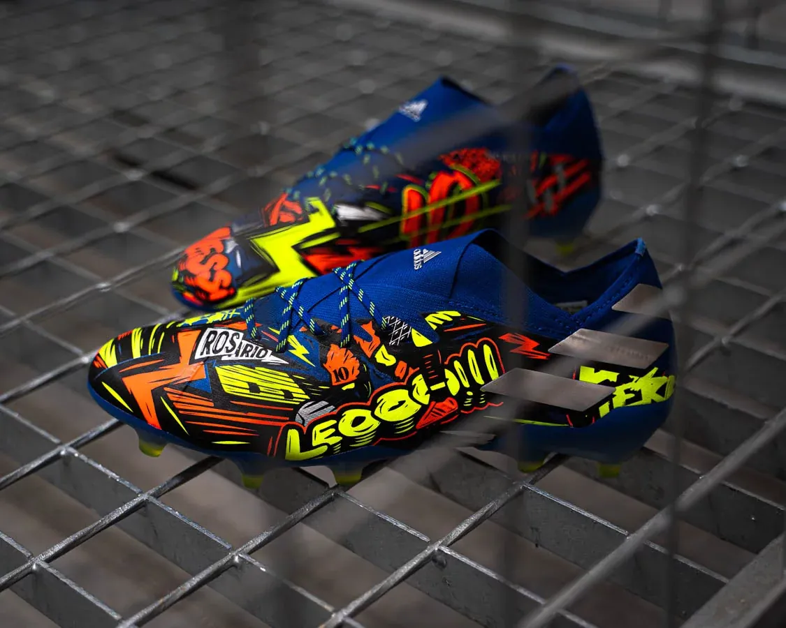 Leo Messi's adidas Nemeziz 19.1 Grafiti boots