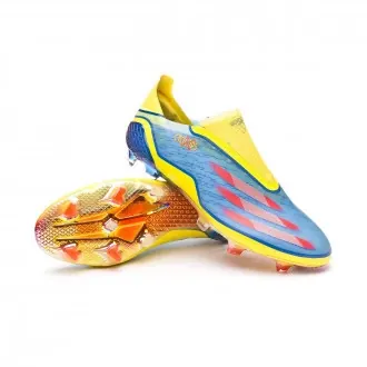 Football Boots X Ghosted+ FG Blue-Vivid red-Bright yellow