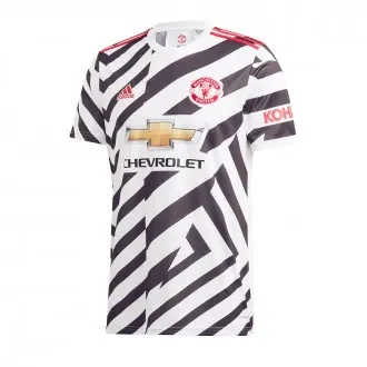 Camiseta Manchester United FC Tercera Equipación 2020-2021 White-Black