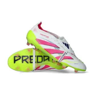 Football Boots Predator Elite FT FG White-Lucid Pink-Lucid Lemon