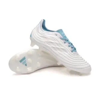 Football Boots Copa Pure .1 FG White-Grey Two-Preloved Blue