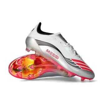 Bota F50 Messi Elite FG White-Lucid Red-Silver Met