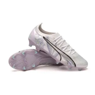 Football Boots Women Ultra Ultimate FG/AG White-Black-Spring Lavender