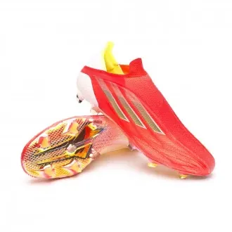 Football Boots X Speedflow + FG Red-Black-Solar Red