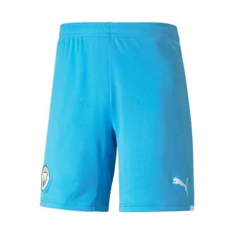 Shorts Manchester City FC Home Kit Shorts 2021-2022 Team Light Blue-Puma White