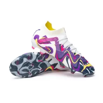Bota Future Ultimate FG/AG White-Violet