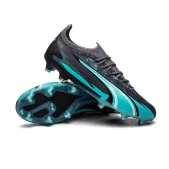 Football Boots Ultra Ultimate Rush FG/AG Strong Gray-White-Elektro Aqua