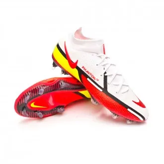 Football Boots Phantom GT2 Elite DF FG White-Bright Crimson-Volt-Black