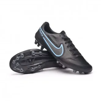 Football Boots Tiempo Legend 9 Pro AG-Pro Black-Iron Grey-University Blue