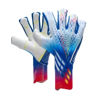 Gloves Predator Pro Fingersave Profesional White-Bright Cyan