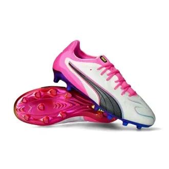 Football Boots King 20 Ultimate FG/AG White-Poison Pink-Bright Aqua