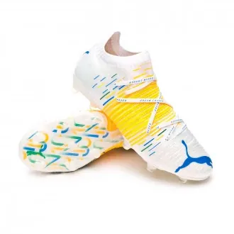 Bota Future Z 1.1 Neymar Jr FG/AG White-Yellow-Blue