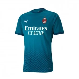T-Shirt AC Milan Third Jersey 2020-2021 Deep lagoon-Gibraltar sea