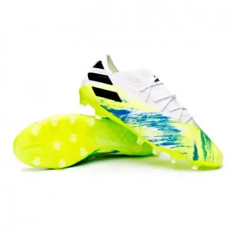Football Boots Nemeziz 19.1 AG White-Black-Signal green