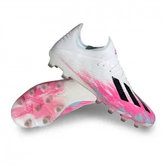 Football Boots X 19 .1 AG White-Black-Shock Pink