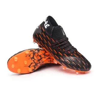 Football Boots Future 6.1 Neturfit FG/AG Black-White-Shocking Orange