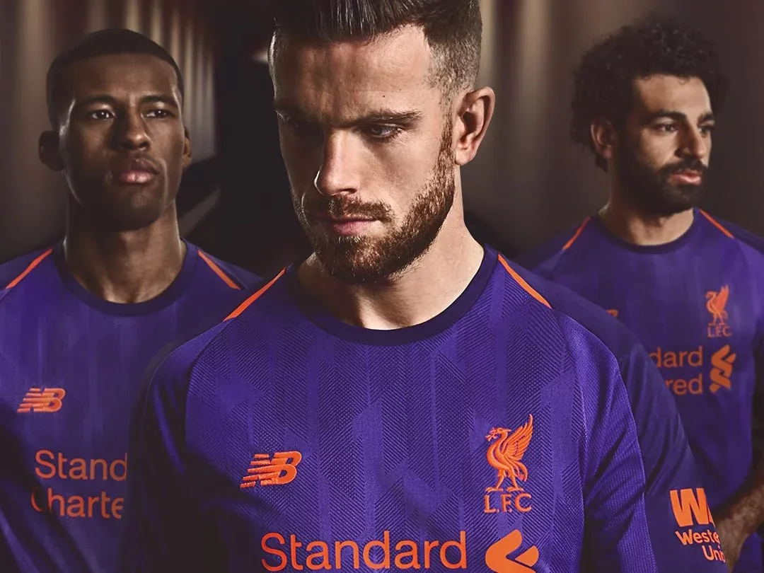 The Liverpool away football jersey for the 2018/2019 season