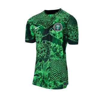 T-Shirt Nigeria Home Jersey Stadium Qatar World Cup 2022 Green Spark-Pine Green-Black
