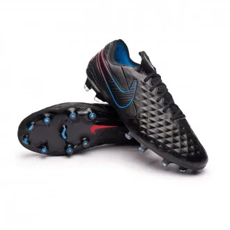 Football Boots Tiempo Legend 8 Elite FG Black-Siren Red-Light Photo Blue-Cyber