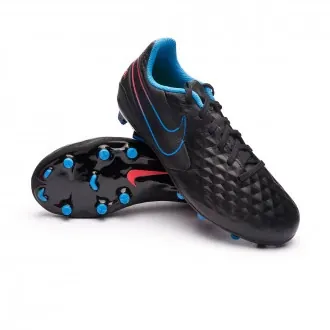 Football Boots Tiempo Legend 8 Academy FG/MG Kids Black-Black-Siren Red-Light Photo Blue-Cyber