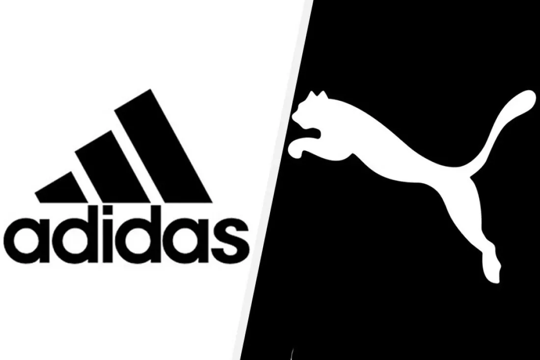 The rivalry between adidas and Puma
