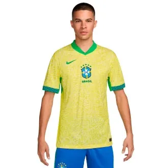 T-Shirt Brazil America Cup 2024 Home Dynamic Yellow-Lemon Chiffon-Green Spark