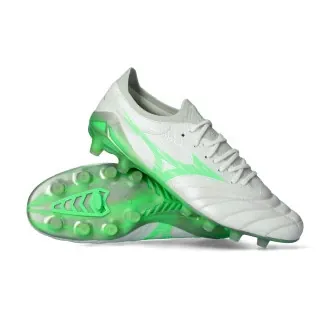 Football Boots Morelia Neo IV Beta Elite FG White-Neon Green-Cool Gray