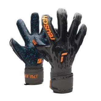 Gloves Attrakt Freegel Fusion Goaliator Desert green-Shocking orange-Black