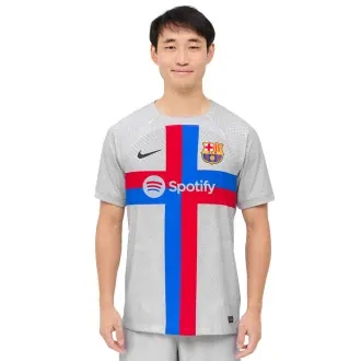T-Shirt FC Barcelona Third Jersey Match 2022-2023 Sky Grey