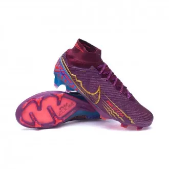 Football Boots Air Zoom Mercurial Superfly 9 Elite Mbappé FG Dark Beetroot-Metallic Vivid Gold