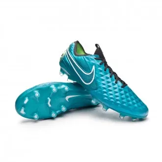 Football Boots Tiempo Legend 8 Elite FG Aquamarine-White-Lime Glow-Off Noir