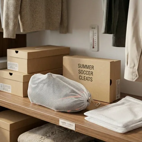 soccer cleats storage