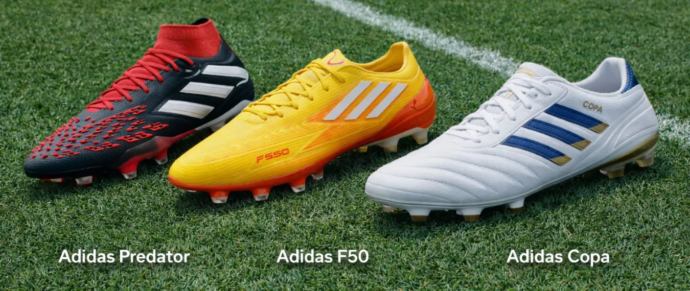adidas predator soccer cleats, adidas f50 soccer cleats, adidas copa soccer cleats