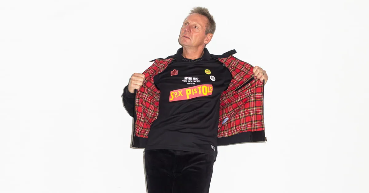 Admiral x Sex Pistols Drop a Punk-Fuelled Football Jersey Fronted by Stuart Pearce