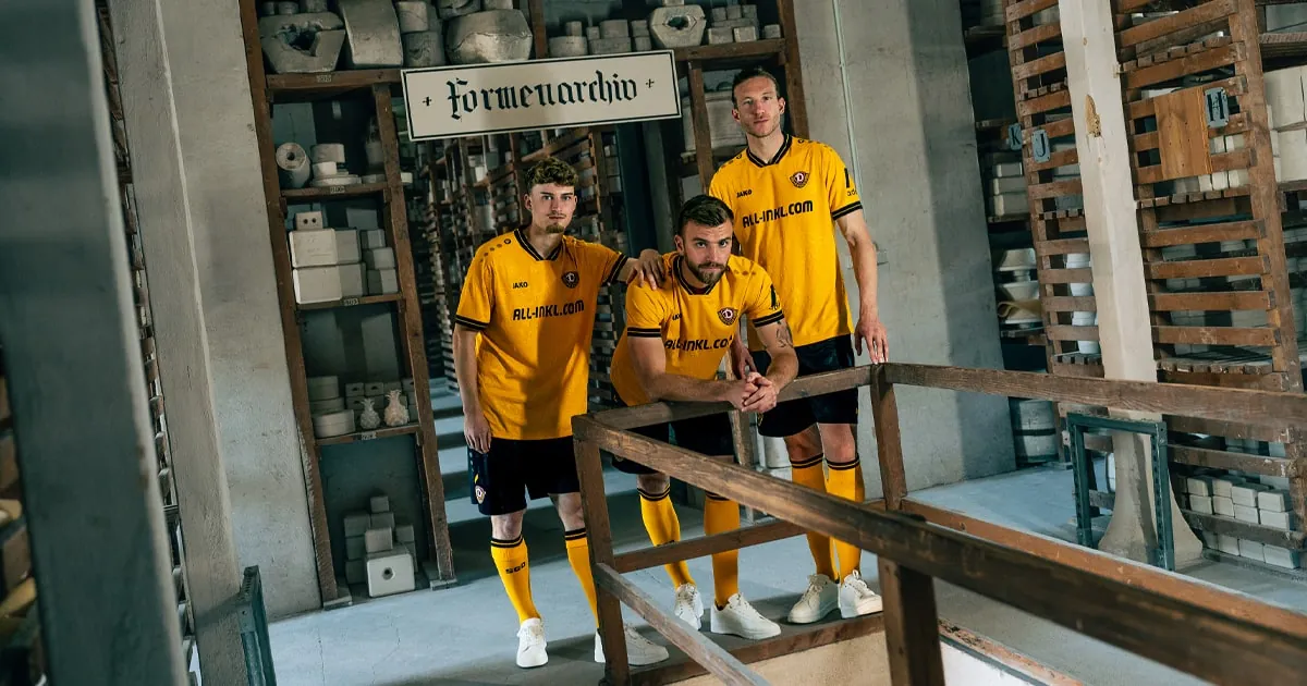 Jako & Meissen Reimagine Tradition For Dynamo’s 25/26 Home Shirt