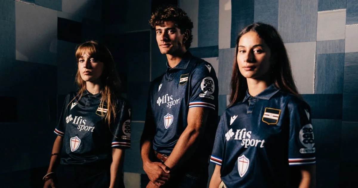 Macron and Sampdoria Unveil Unique Third Shirt For 2025/26