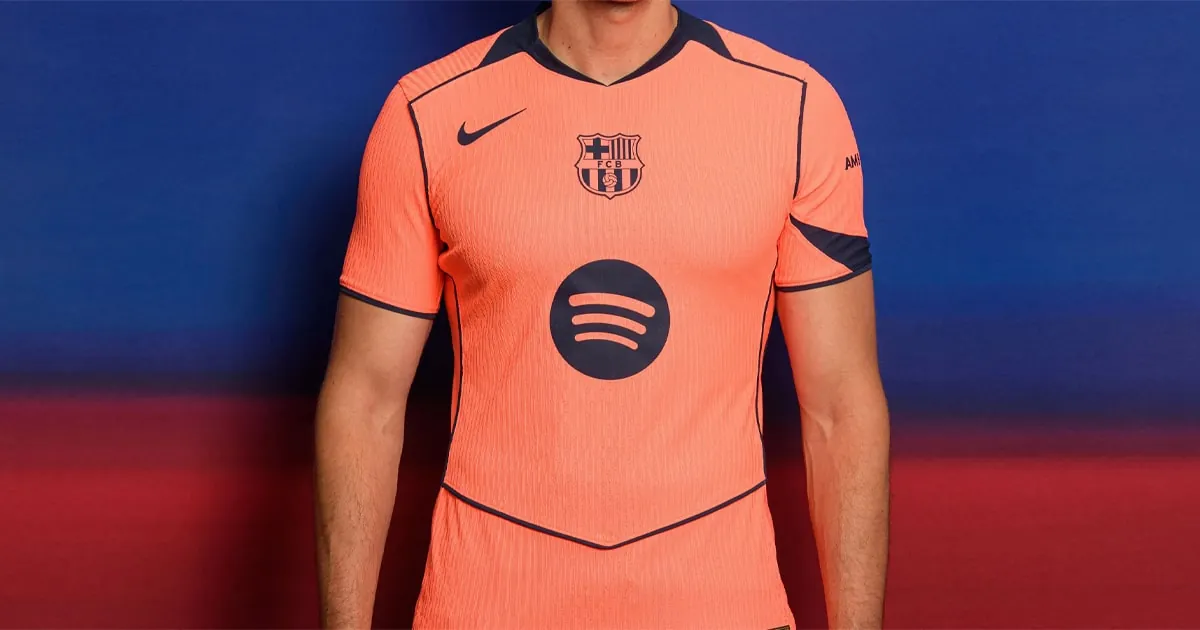 Orange Is Back For Barcelona's 25/26 Third Shirt From Nike